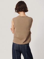 Jigsaw Natural Cotton Blend V-Neck Tank - Image 5 of 7