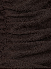 Jigsaw Brown Crinkle Ruched Corsage Dress - Image 7 of 7