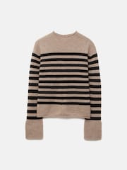 Jigsaw Cream Cloud Cashmere Eldon Stripe Jumper - Image 7 of 7