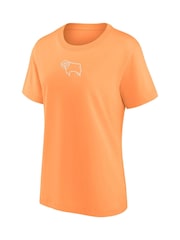 Fanatics Orange 100% Cotton Derby County Mono Graphic T-Shirt - Image 2 of 3