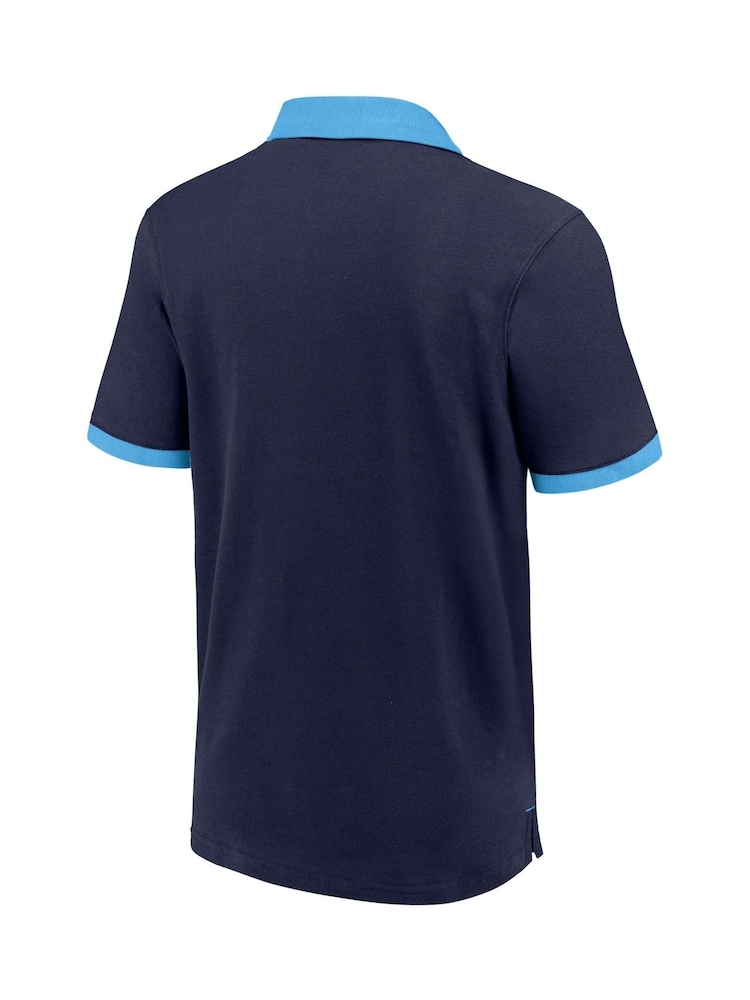 Fanatics Blue 100% Cotton England Heritage Polo Shirt - Image 2 of 3