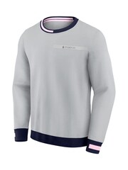 Fanatics Grey 100% Cotton Everton Iconic Crew Sweatshirt - Image 2 of 3