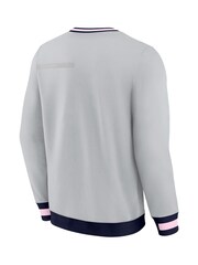 Fanatics Grey 100% Cotton Everton Iconic Crew Sweatshirt - Image 3 of 3