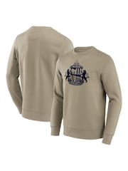 Fanatics 100% Cotton Sunderland Mono Logo Graphic Crew Brown Sweatshirt - Image 1 of 3