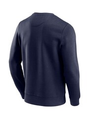 Fanatics Small Blue Millwall Essentials Crest Crew Sweatshirt - Image 2 of 3