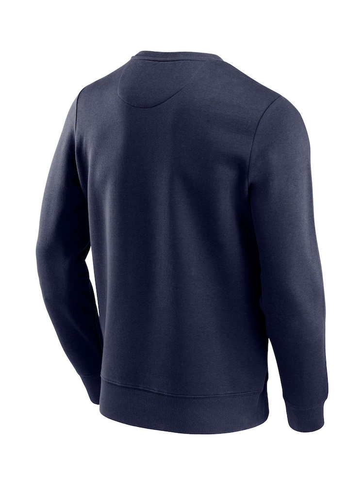 Fanatics Small Blue Millwall Essentials Crest Crew Sweatshirt - Image 2 of 3