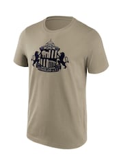 Fanatics 100% Cotton Sunderland Mono Logo Graphic Brown T-Shirt - Image 2 of 3