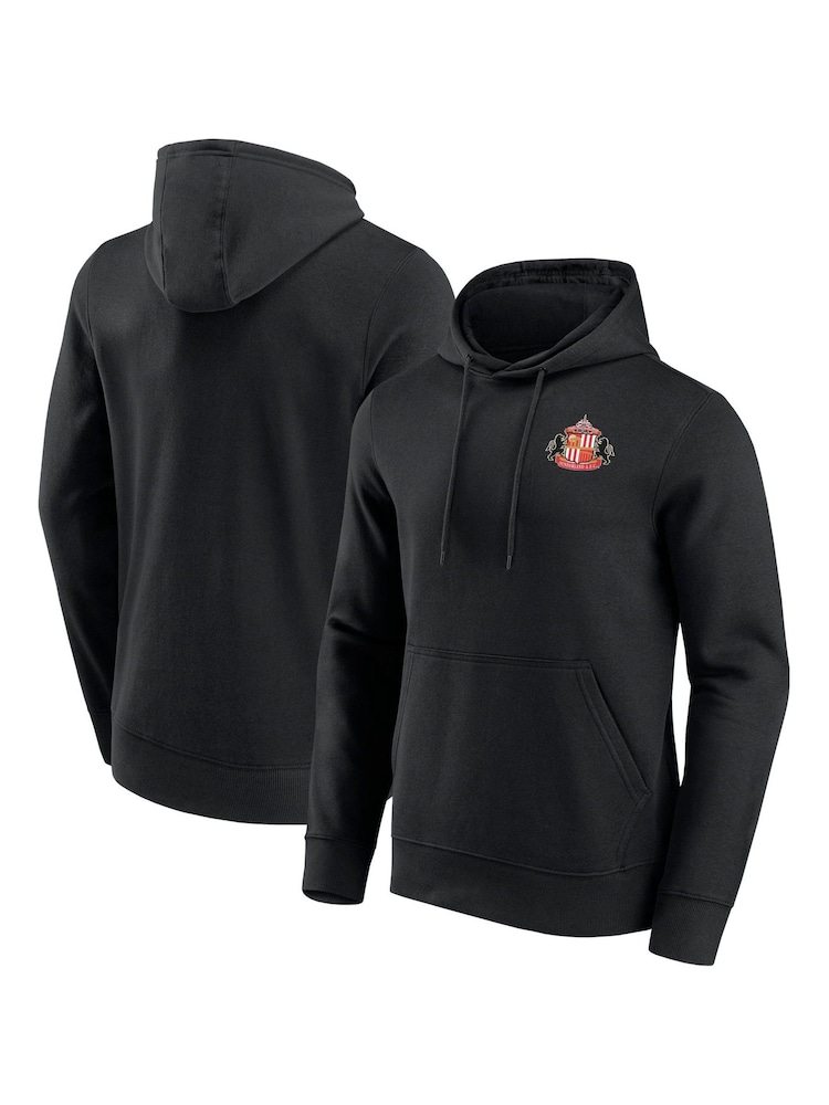 Fanatics Small Sunderland Crest Black Hoodie - Image 1 of 3 Fanatics Small Sunderland Crest Black Hoodie - Image 1 of 3