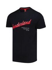 Fanatics 100% Cotton Sunderland Raised Rubber Graphic Black T-Shirt - Image 2 of 3