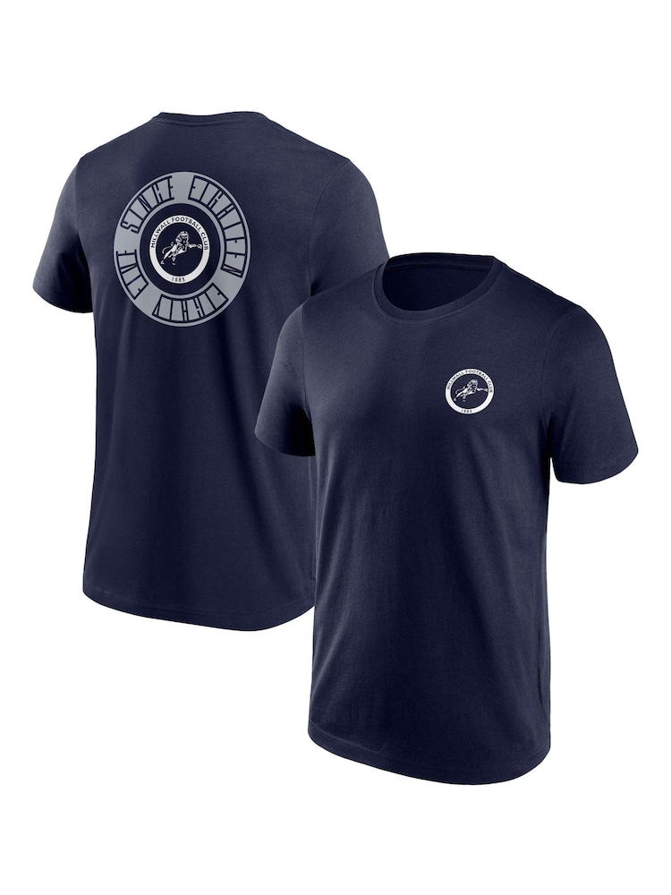 Fanatics Blue Millwall Revolve Front & Back Graphic 100% Cotton T-Shirt - Image 1 of 3