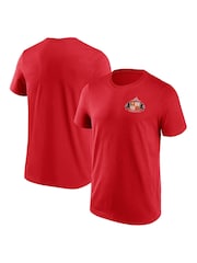 Fanatics Small Red 100% Cotton Sunderland Crest T-Shirt - Image 1 of 3