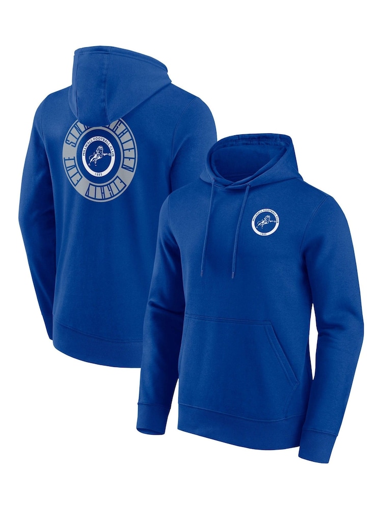Fanatics Blue Millwall Revolve Front & Back Graphic Hoodie - Image 1 of 3