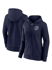 Fanatics Small Blue Millwall Essentials Crest Full Zip Hoodie - Image 1 of 3
