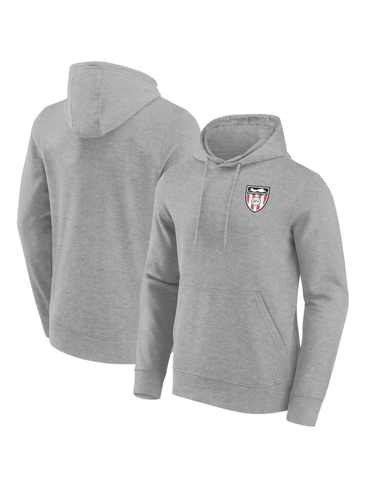 Fanatics Grey 100% Cotton Sunderland Retro Ship Crest Graphic Hoodie - Image 1 of 3