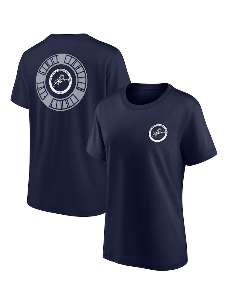 Fanatics Womens Blue 100% Cotton Millwall Revolve Front & Back Graphic T-Shirt - Image 1 of 3