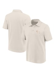 Fanatics 100% Cotton Derby County Essentials White Polo Shirt - Image 1 of 3