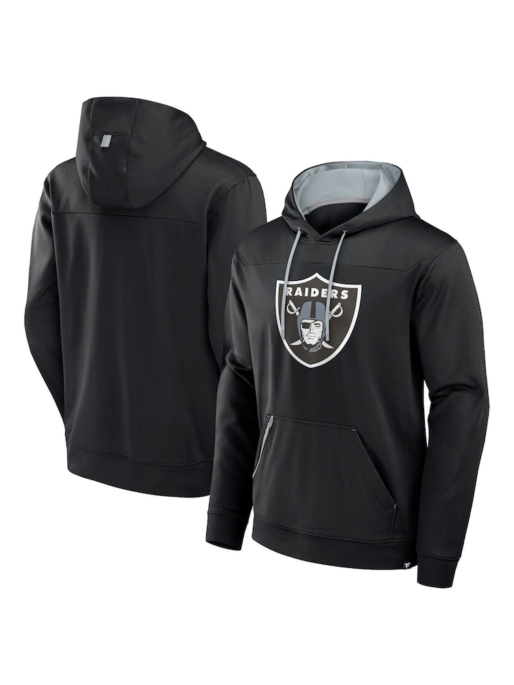 Fanatics NFL Las Vegas Raiders Defender Dot Faded Primary Fleece Black Hoodie - Image 1 of 3 Fanatics NFL Las Vegas Raiders Defender Dot Faded Primary Fleece Black Hoodie - Image 1 of 3