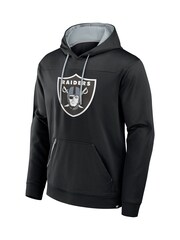 Fanatics NFL Las Vegas Raiders Defender Dot Faded Primary Fleece Black Hoodie - Image 2 of 3