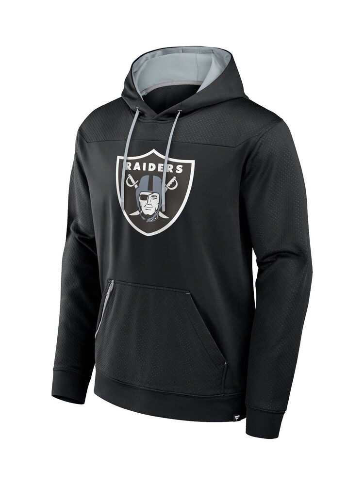 Fanatics NFL Las Vegas Raiders Defender Dot Faded Primary Fleece Black Hoodie - Image 2 of 3