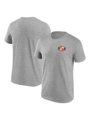 Fanatics Small Grey 100% Cotton Sunderland Crest T-Shirt - Image 1 of 3
