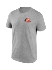 Fanatics Small Grey 100% Cotton Sunderland Crest T-Shirt - Image 3 of 3