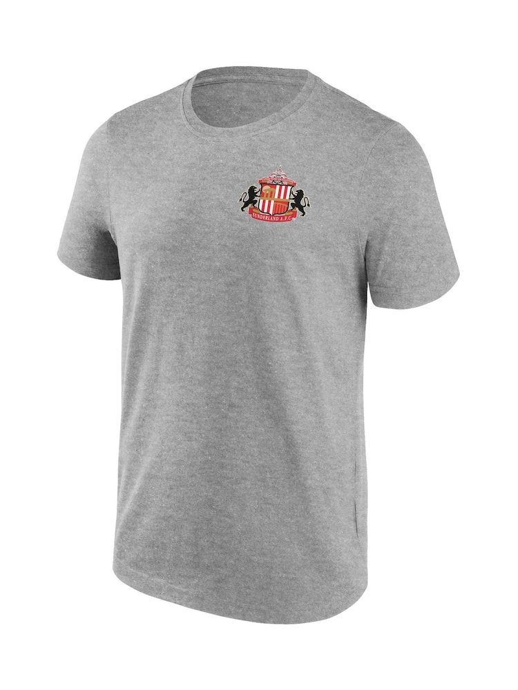 Fanatics Small Grey 100% Cotton Sunderland Crest T-Shirt - Image 3 of 3
