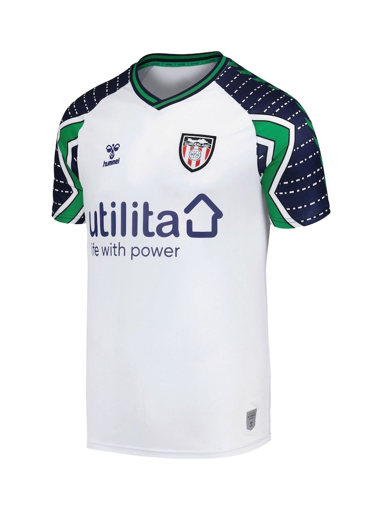 Fanatics Sunderland Away White Football Shirt 2024-25 Kids - Image 2 of 3