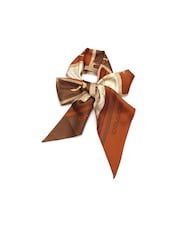 COACH Orange Tabby Printed Skinny Scarf - Image 3 of 5