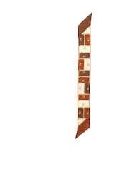 COACH Orange Tabby Printed Skinny Scarf - Image 4 of 5