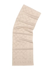 COACH Grey Fiorelli Mimi Scarve - Image 3 of 4