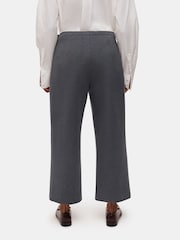 Whistles Grey Petite Camilla Wide Leg Trousers - Image 2 of 5