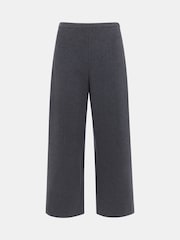 Whistles Grey Petite Camilla Wide Leg Trousers - Image 5 of 5