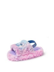 Vanilla Underground Purple Disney Stitch Girls Fluffy Slipper Sliders - Image 2 of 7