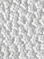 White 3D Acrylic Flowers Framed Wall Art - Image 6 of 6