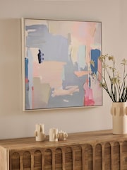 Lilac Purple Pastel Abstract Framed Wall Art - Image 2 of 5