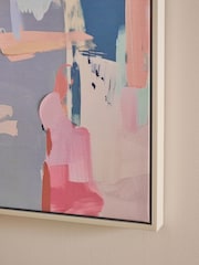 Lilac Purple Pastel Abstract Framed Wall Art - Image 3 of 5
