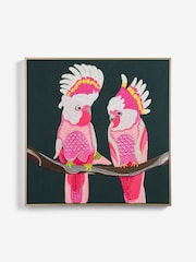 Multi Bright Embroided Cockatoo Wall Art - Image 3 of 4