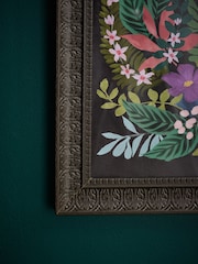 Pink Pretty Floral Print Ornate Framed Wall Art - Image 3 of 5