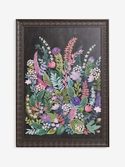 Pink Pretty Floral Print Ornate Framed Wall Art - Image 4 of 5