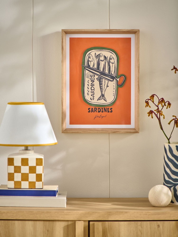 Tinned Sardines Print Framed Wall Art - Bild 1 von 5 Tinned Sardines Print Framed Wall Art - Bild 1 von 5