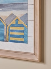 Blue Coastal Houses Framed Wall Art - Image 3 of 6
