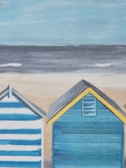 Blue Coastal Houses Framed Wall Art - Image 4 of 6
