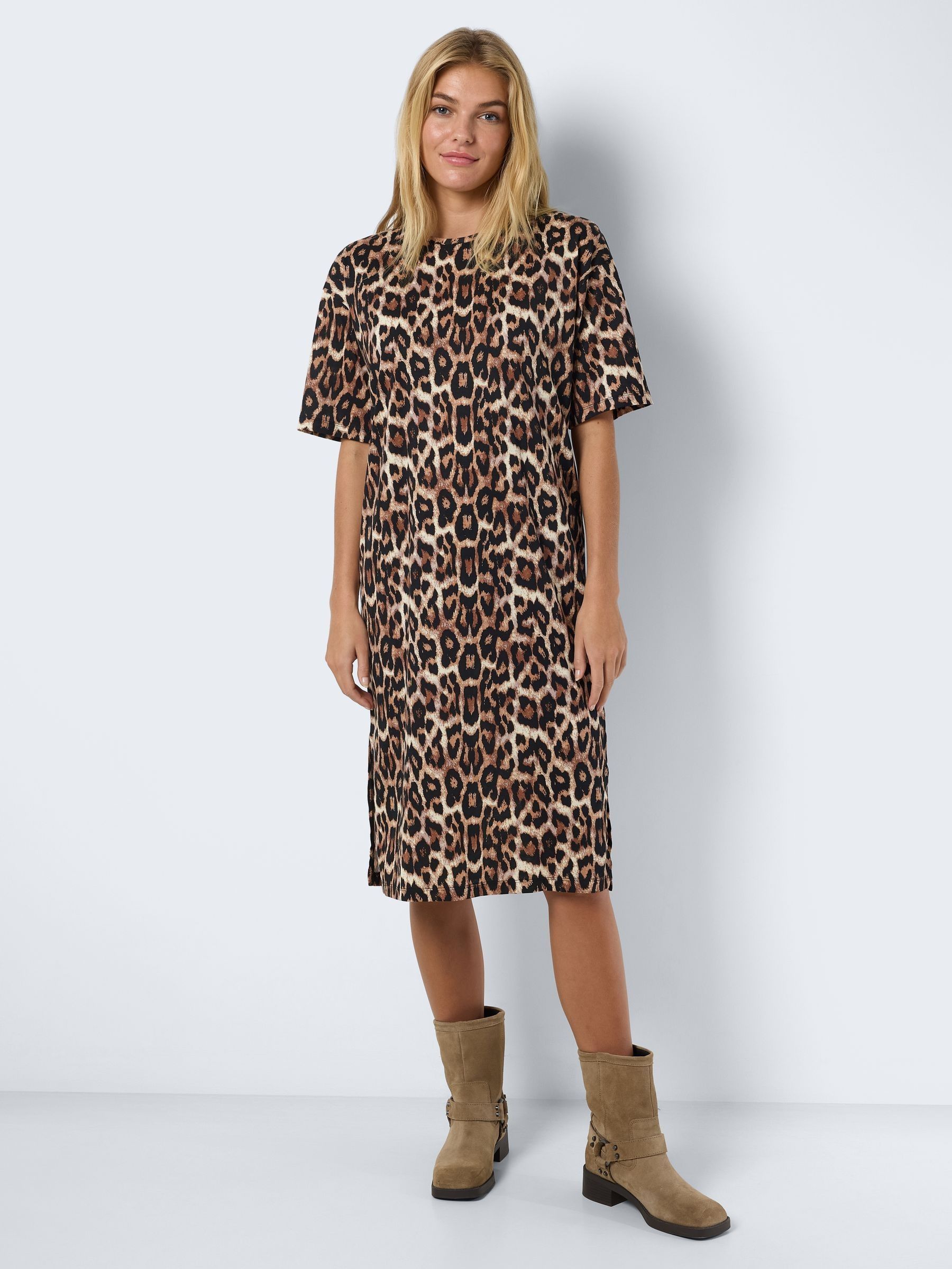 Nee Leopard Print Dress Oversized