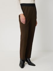 Jigsaw Green Tailored Smart Joggers - Image 1 of 6