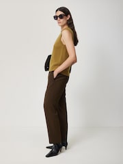 Jigsaw Green Tailored Smart Joggers - Image 3 of 6