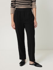 Jigsaw Black Tailored Smart Joggers - Image 1 of 7