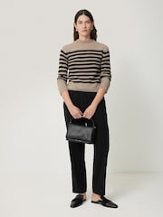 Jigsaw Black Tailored Smart Joggers - Image 3 of 7