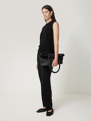 Jigsaw Black Tailored Smart Joggers - Image 4 of 7