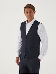 Skopes Blue Farnham Single Breasted Suit Waistcoat - Image 1 of 4