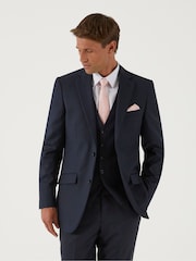 Skopes Blue Tailored Fit Farnham Suit: Jacket - Image 1 of 4